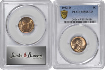 1932-D Lincoln Cent. MS-65 RD (PCGS).

PCGS# 2626. NGC ID: 22D6.

Estimate: USD 550