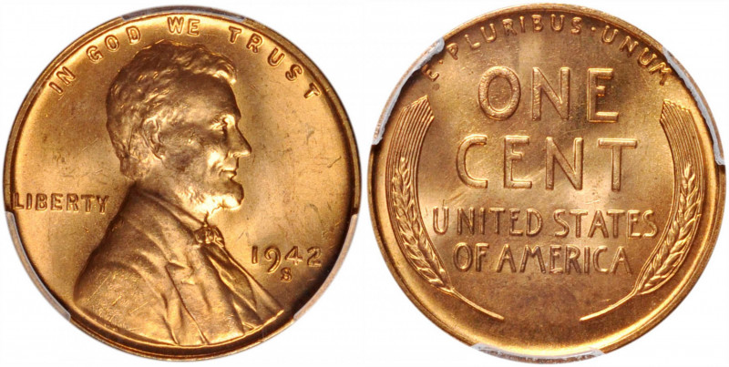 Lot of (7) 1942-S Lincoln Cents. MS-65 RD (PCGS).

PCGS# 2710. NGC ID: 22E3.
...
