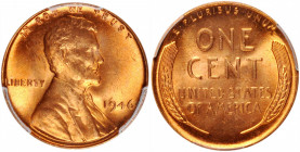 Lot of (10) 1946 Lincoln Cents. MS-65 RD (PCGS).

PCGS# 2743. NGC ID: 22EK.

Estimate: USD 100