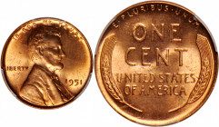Lot of (10) 1951 Lincoln Cents. MS-65 RD (PCGS).

PCGS# 2788. NGC ID: 22F3.

Estimate: USD 100