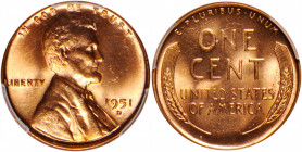 Lot of (10) 1951-D Lincoln Cents. MS-65 RD (PCGS).

PCGS# 2791. NGC ID: 22F4.

Estimate: USD 100