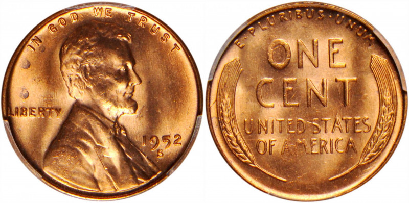 Lot of (10) 1952-S Lincoln Cents. MS-65 RD (PCGS).

PCGS# 2803. NGC ID: 22F8....