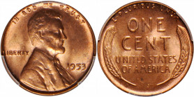 Lot of (10) 1953 Lincoln Cents. MS-65 RD (PCGS).

PCGS# 2806. NGC ID: 22F9.

Estimate: USD 100