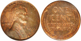 1955 Lincoln Cent. FS-101. Doubled Die Obverse. Net AU-50 (ANACS). AU Details--Cleaned. OH.

PCGS# 2825. NGC ID: 22FG.

Estimate: USD 1000