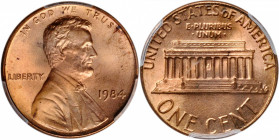 1984 Lincoln Cent. Doubled Die Obverse. MS-65 RD (PCGS).

PCGS# 3062. NGC ID: 22HZ.

Estimate: USD 175
