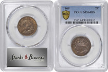 1868 Two-Cent Piece. MS-64 BN (PCGS).

PCGS# 3597. NGC ID: 22NC.

Estimate: USD 350
