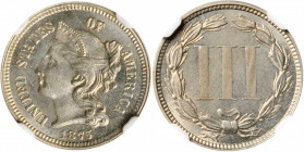 1875 Nickel Three-Cent Piece. Proof-64 (NGC).

PCGS# 3771. NGC ID: 22NV.

Estimate: USD 280
