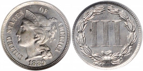 1889 Nickel Three-Cent Piece. Proof-63 (ANACS).

PCGS# 3786. NGC ID: 22NW.

Estimate: USD 200