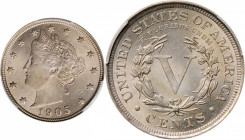 1905 Liberty Head Nickel. MS-62 (PCGS).

PCGS# 3866. NGC ID: 277G.

Estimate: USD 50