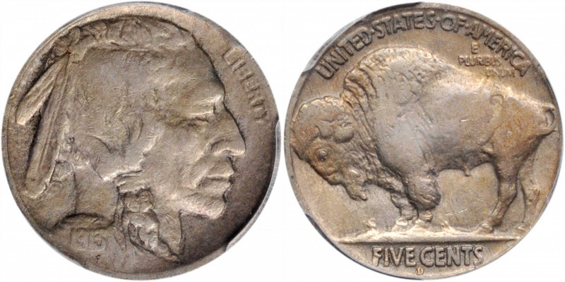 1913-D Buffalo Nickel. Type II. VF-25 (PCGS).

PCGS# 3922. NGC ID: 22R2.

Es...