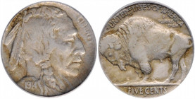 1914-D Buffalo Nickel. VF-35 (PCGS).

PCGS# 3925. NGC ID: 22R5.

Estimate: USD 125