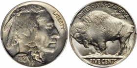 1927 Buffalo Nickel. MS-64 (PCGS).

PCGS# 3960. NGC ID: 22S8.

Estimate: USD 90
