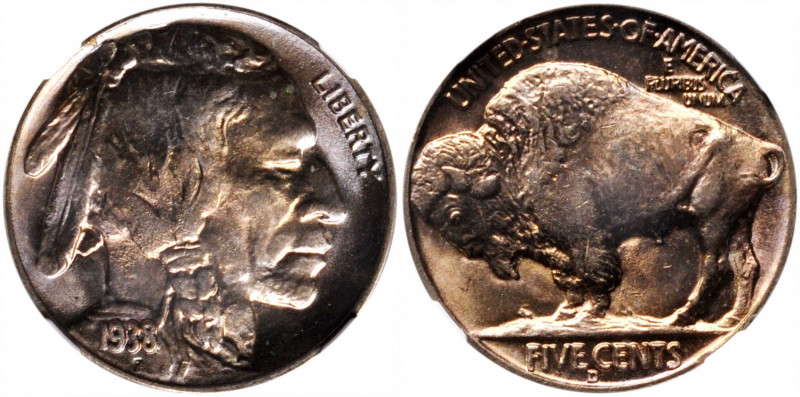 1938-D Buffalo Nickel. MS-67 (NGC). CAC.

PCGS# 3984. NGC ID: 22SZ.

Estimat...