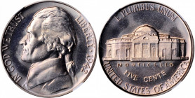 1942 Jefferson Nickel. Type I. Proof-68 (NGC).

PCGS# 4179. NGC ID: 27A3.

Estimate: USD 950