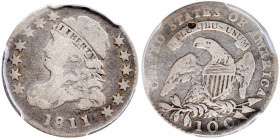 1811/09 Capped Bust Dime. JR-1. VG Details--Damage (PCGS).

PCGS# 38772.

Estimate: USD 300