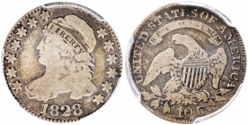 1828 Capped Bust Dime. JR-2. Large Date, Curl Base 2. VG-8 (PCGS).

PCGS# 38825.

Estimate: USD 150