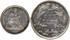 1861 Liberty Seated Dime. AU Details--Cleaned (PCGS).

PCGS# 4633. NGC ID: 239F.

Estimate: USD 50