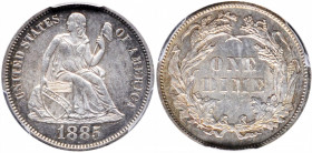 1885 Liberty Seated Dime. Fortin-107. Unc Details--Cleaned (PCGS).

PCGS# 538696.

Estimate: USD 105