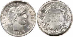 1913 Barber Dime. MS-64 (PCGS).

PCGS# 4863. NGC ID: 23FR.

Estimate: USD 125