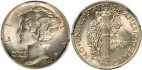 1916 Mercury Dime. MS-64 FB (PCGS).

PCGS# 4905. NGC ID: 23GX.

Estimate: USD 100