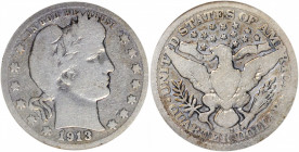1913-S Barber Quarter. Good-6 (ANACS). OH.

PCGS# 5666. NGC ID: 23ZW.

Estimate: USD 1000