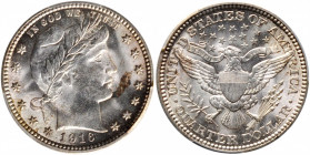 1916 Barber Quarter. MS-63 (PCGS).

PCGS# 5673. NGC ID: 2425.

Estimate: USD 0 - 0