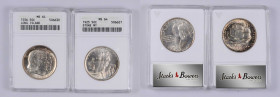 Lot of (2) Commemorative Silver Half Dollars. MS-64 (ANACS). OH.

Included are: 1936 Long Island Tercentenary; and 1925 Stone Mountain Memorial.

...