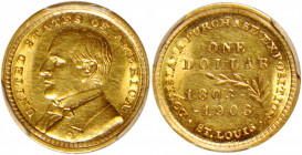 1903 Louisiana Purchase Exposition Gold Dollar. McKinley Portrait. AU-58 (PCGS).

PCGS# 7444. NGC ID: BYLE.

Estimate: USD 300