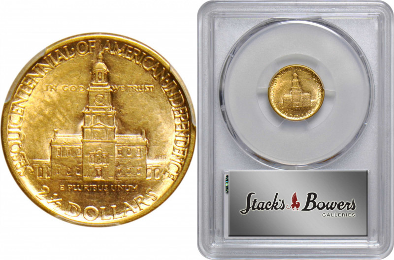 1926 Sesquicentennial of American Independence Quarter Eagle. AU-55 (PCGS).

P...