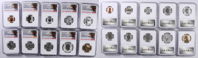 2018-S Silver Reverse Proof Set. First Releases. San Francisco Label. Reverse Proof-70 (NGC).

All examples are individually encapsulated. Included ...