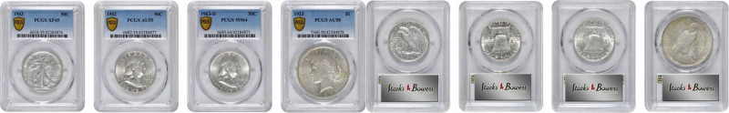 Lot of (4) 20th Century Half Dollars and Silver Dollars. (PCGS).

Included are...