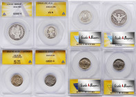 Lot of (4) 20th Century Type Coins. (ANACS).

Included are: 1915 Buffalo nickel, AU-55 Details--Corroded; 1915-S Buffalo nickel, Good-4; 1932-D Wash...