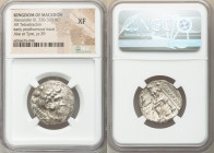 MACEDONIAN KINGDOM. Alexander III the Great (336-323 BC). AR tetradrachm (24mm, 11h). NGC XF. Early posthumous issue of Tyre, dated Regnal Year 29 of ...