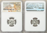 MACEDONIAN KINGDOM. Alexander III the Great (336-323 BC). AR drachm (17mm, 4.24 gm, 11h). NGC AU 4/5 - 5/5. Posthumous issue of Abydus, ca. 310-301 BC...