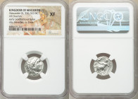 MACEDONIAN KINGDOM. Alexander III the Great (336-323 BC). AR drachm (18mm, 1h). NGC XF. Posthumous issue of 'Colophon', ca. 310-301 BC. Head of Heracl...