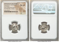 MACEDONIAN KINGDOM. Alexander III the Great (336-323 BC). AR drachm (18mm, 1h). NGC Choice VF. Posthumous issue of Magnesia ad Maeandrum, ca. 305-297 ...