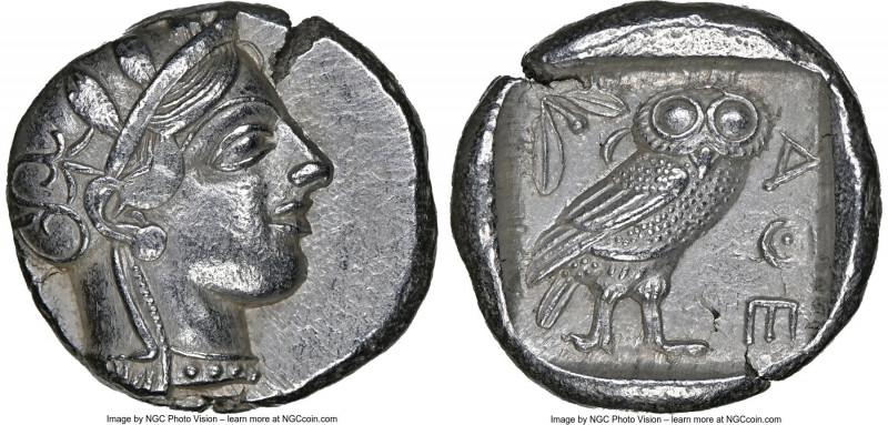 ATTICA. Athens. Ca. 440-404 BC. AR tetradrachm (25mm, 17.18 gm, 4h). NGC Choice ...