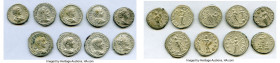 ANCIENT LOTS. Roman Imperial. Lot of nine (9) AR denarii. VF-Choice XF Includes: (10) AR denarii of various emperors and empresses with different type...