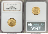 Victoria gold Sovereign 1867-SYDNEY MS61 NGC, Sydney mint, KM4, Fr-10. Generous amount of luster. 

HID09801242017

© 2020 Heritage Auctions | All...