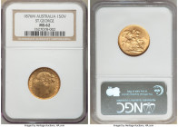 Victoria gold "St. George" Sovereign 1876-M MS62 NGC, Melbourne mint, KM7. AGW 0.2355 oz. 

HID09801242017

© 2020 Heritage Auctions | All Rights ...