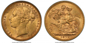 Victoria gold "St. George" Sovereign 1878-M MS62+ PCGS, Melbourne mint, KM7, S-3857. AGW 0.2355 oz. 

HID09801242017

© 2020 Heritage Auctions | A...