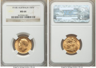 George V gold Sovereign 1918-S MS64 NGC, Sydney mint, KM29. AGW 0.2354 oz.

HID09801242017

© 2020 Heritage Auctions | All Rights Reserved