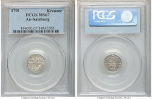 Salzburg. Johann Ernst Kreuzer 1701 MS67 PCGS, KM248. Silver-gray tone. Highest graded. 

HID09801242017

© 2020 Heritage Auctions | All Rights Re...