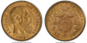 Leopold II 20 Francs 1871 MS65 PCGS, KM37. Long Beard variety. Satin surfaces. 

HID09801242017

© 2020 Heritage Auctions | All Rights Reserved
