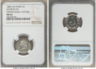 Republic copper-nickel Pattern 5 Centavos 1886 MS64 NGC, Restrepo-P8. Plain edge. 

HID09801242017

© 2020 Heritage Auctions | All Rights Reserved...