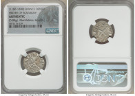 Priory of Souvigny 3-Piece Lot of Certified Deniers ND (1150-1200) Authentic NGC, Average weight 0.91gm. Sold as is, no returns. Ex. Montlebeau Hoard...