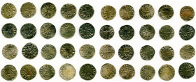 20-Piece Lot of Uncertified Assorted Deniers ND (12th-13th Century) VF, Includes (15) Le Marche, (2) Deols and (3) St. Martial. Average size 18.8mm. A...