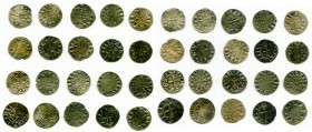 20-Piece Lot of Uncertified Assorted Deniers ND (12th-13th Century) VF, Includes (18) Le Marche, (1) Deols and (1) St. Martial. Average size 18.8mm. A...