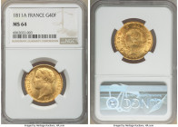 Napoleon gold 40 Francs 1811-A MS64 NGC, Paris mint, KM696.1. Included with old Coin Galleries auction tag.

HID09801242017

© 2020 Heritage Aucti...
