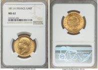 Napoleon gold 40 Francs 1811-A MS62 NGC, Paris mint, KM696.1. 

HID09801242017

© 2020 Heritage Auctions | All Rights Reserved